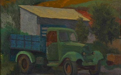 UMBERTO CARABELLA - Landscape with van