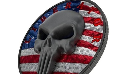 United States. 1 Soul 2021 Dark Side - "The Liberator" - American Skull, 1 Oz (.999)
