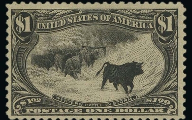 United States: 1898 Trans-Mississippi Issue $1.00 black Trans-Mississippi