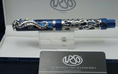 Urso - Roller Hippocampus in sterling silver limited edition - Roller ball pen