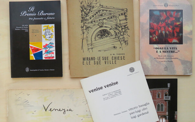 VENEZIA – Lotto unico di 6 cataloghi d'arte su Venezia