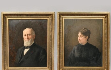 V.J. Uberti - Pair of Portraits of the Boardmans