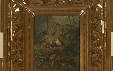 Victoria FANTIN-LATOUR (1840-1926) Nest with Birds, French romantic school of...