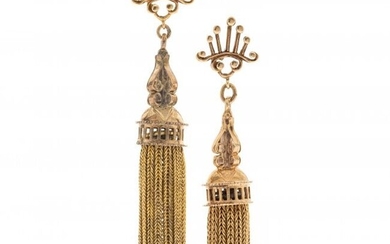 Victorian Gold Earrings Metal: 14k gold Theme