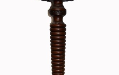 Victorian Style Twisted Mahogany Pedestal