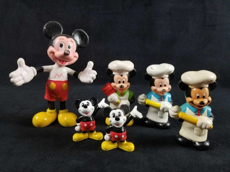 Vintage Disney Mickey Mouse Lot Of Six