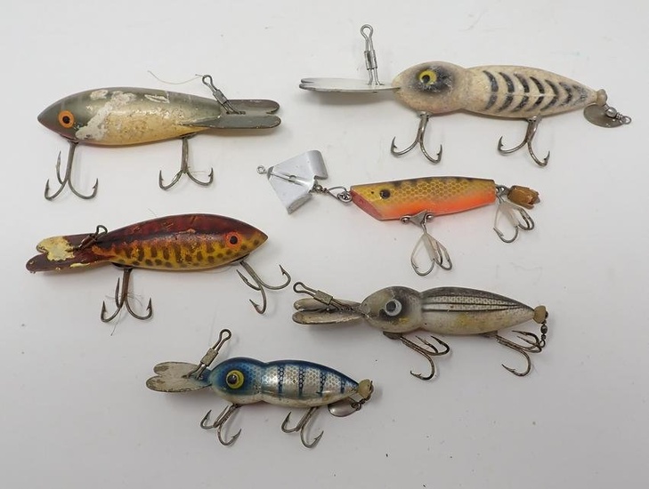 Vintage Fishing Lures incl Sputterbuzz
