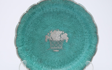 WILHELM KÅGE. A bowl plate, Argenta, Gustavsberg, numbered 1099.