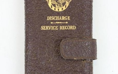 WWII Discharge Folder with Insignia