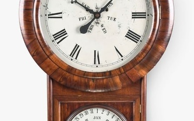 Welch, Spring & Co. Regulator Calendar No. 1 hanging clock