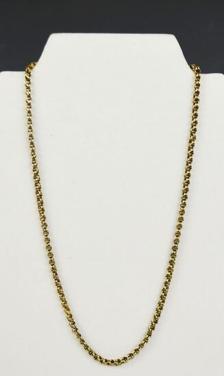Well Made 17.75" Long 14k Gold Chain