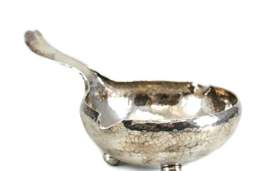 Whiting Sterling Silver Hand Hammered Gravy Boat