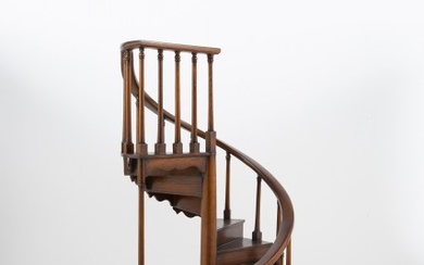 Wood Architectural Model of a Staircase