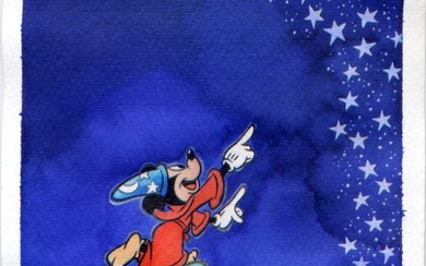 XAVI (Xavier Vives Mateu) - 1 Original drawing - Mickey Mouse - The Sorcerer's Apprentice - 2024