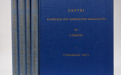 ZERETELI, G., hrsg. Papyri russischer und georgischer Sammlungen. (Photomech. reprint)....