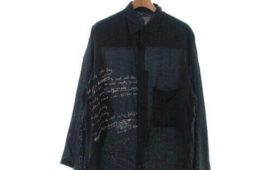 yohji yamamoto POUR HOMME Casual Shirt Black 1(Approx. S)