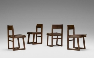 Pierre Jeanneret, chairs from Chandigarh, set of four