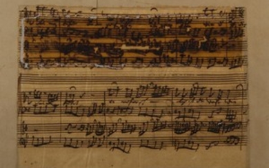 BACH Johann Sebastian (1685 1750). MANUSCRIT MUSIC…