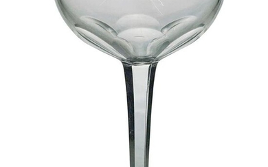 (12 Pc) Baccarat Crystal "Genova" Martini Glasses