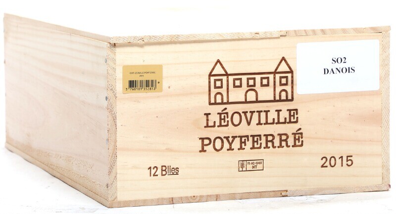 12 bts. Château Léoville Poyferré, Saint - Julien. 2. Cru Classé 2015 A (hf/in). Owc.