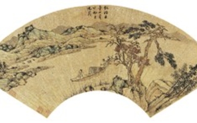BOATING ON AUTUMN RIVER, Shen Zhou 1427-1509
