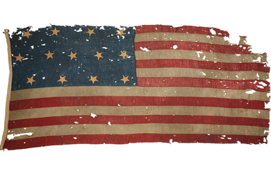 13 STAR U.S. NAVY NATIONAL FLAG FOR THE BRIG "RIVAL".