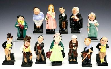 13 Small Royal Doulton Dickens Character Figurines