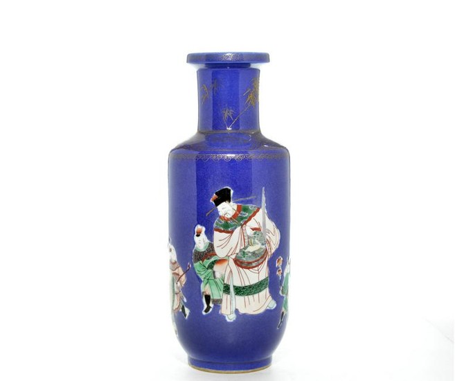 Rare Chinese Famille-Verte and Powder-Blue Porcelain