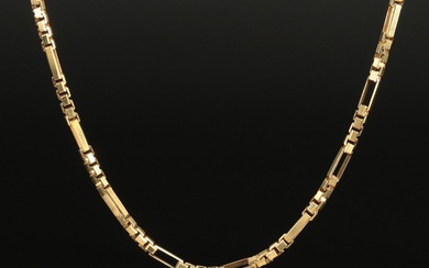 14K Fancy Link Chain Necklace