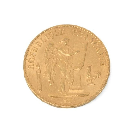 1877 FRANCE 20 FRANCS GOLD COIN