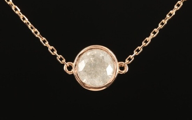 18K 1.07 CT Diamond Necklace