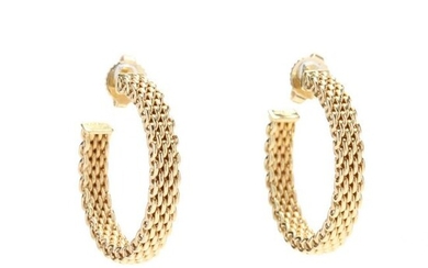 18KT Gold Hoop Earrings, Tiffany & Co.