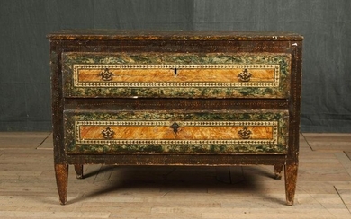 18th C Italian Paint Decorated Commode