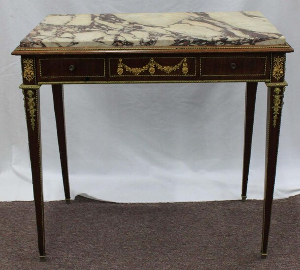 19 Century French Louis XVI Style Side Table.