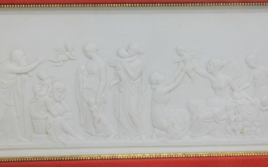 19th Century French Bisque Panel