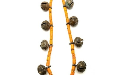19th Century Naga Head Hunter Warriors Brass Bell