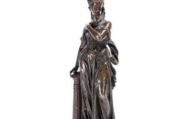 19th century bronze statue