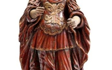 19th century wooden statue of Saints