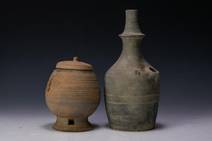 (2) Korean Clay Vessels, Three Kingdoms Period