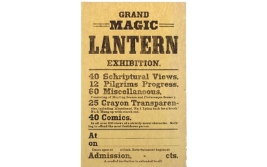 2 Original Period Magic Lantern Lecture Posters