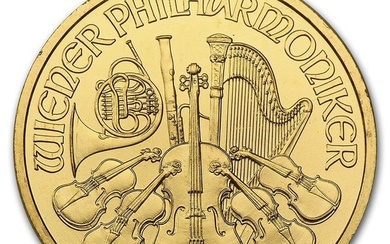 2009 Austria 1/4 oz Gold Philharmonic BU