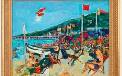 Pierre GAILLARDOT (1910 2001) La plage de Trouvill…