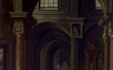 Wilhelm Schubert van Ehrenberg (Antwerp 1630-c. 1676), A church interior