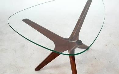 Adrian PEARSALL: "Guitar Pick" Glass Top Table