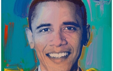 27004: Peter Max (American, b. 1937) Obama to the Max