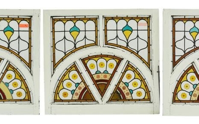 3 Large British Stained Glass Windows