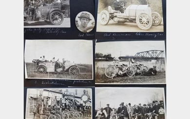 Photo Album of Early Auto and Motorcycle Racing, 1910