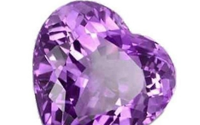 3.26ct Natural Brazilian Amethyst Heart Faceted