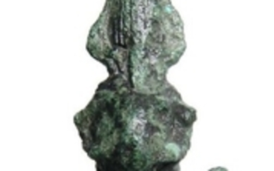 An attractive Egyptian bronze aegis of Khnum