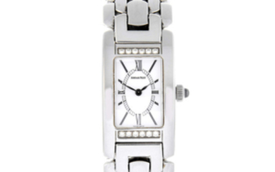 AUDEMARS PIGUET - a lady's stainless steel Promesse bracelet watch.